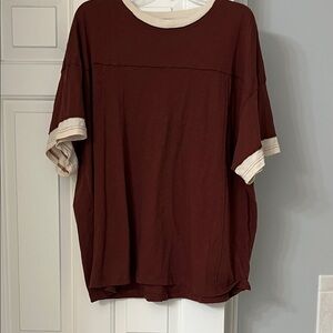 Aerie Crew Oversized Boyfriend T-Shirt Short Sleeve Tee NWOT Large